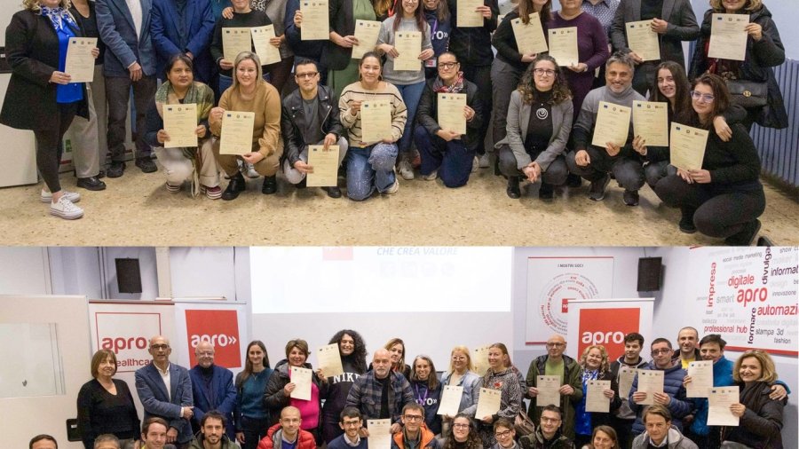 Consegna dei diplomi in Apro Formazione